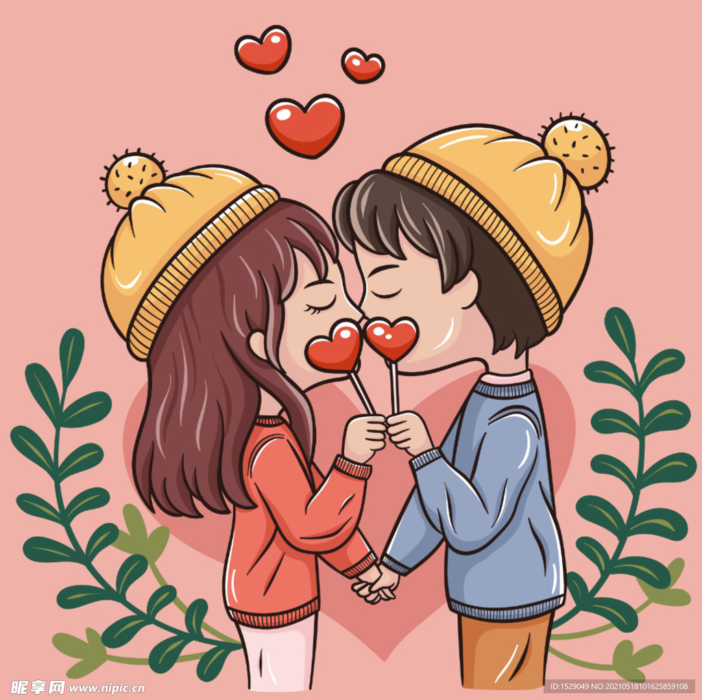 卡通情侣