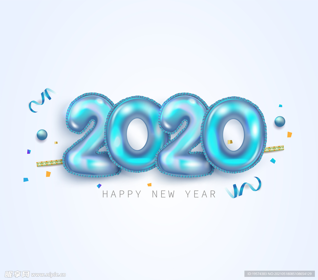 2020圣诞新年素材生日字体