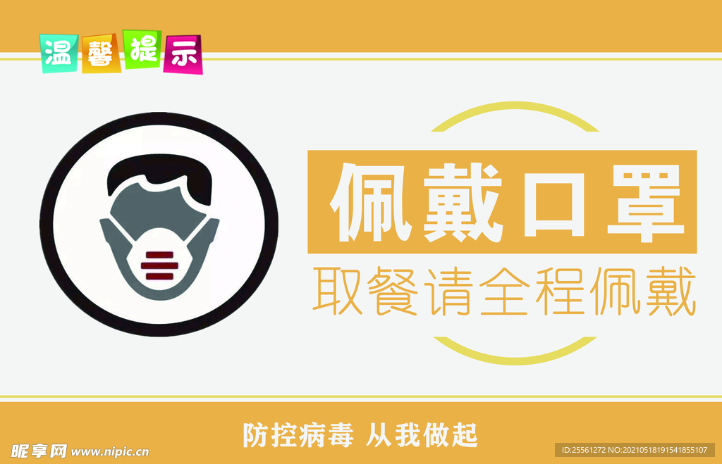佩戴口罩