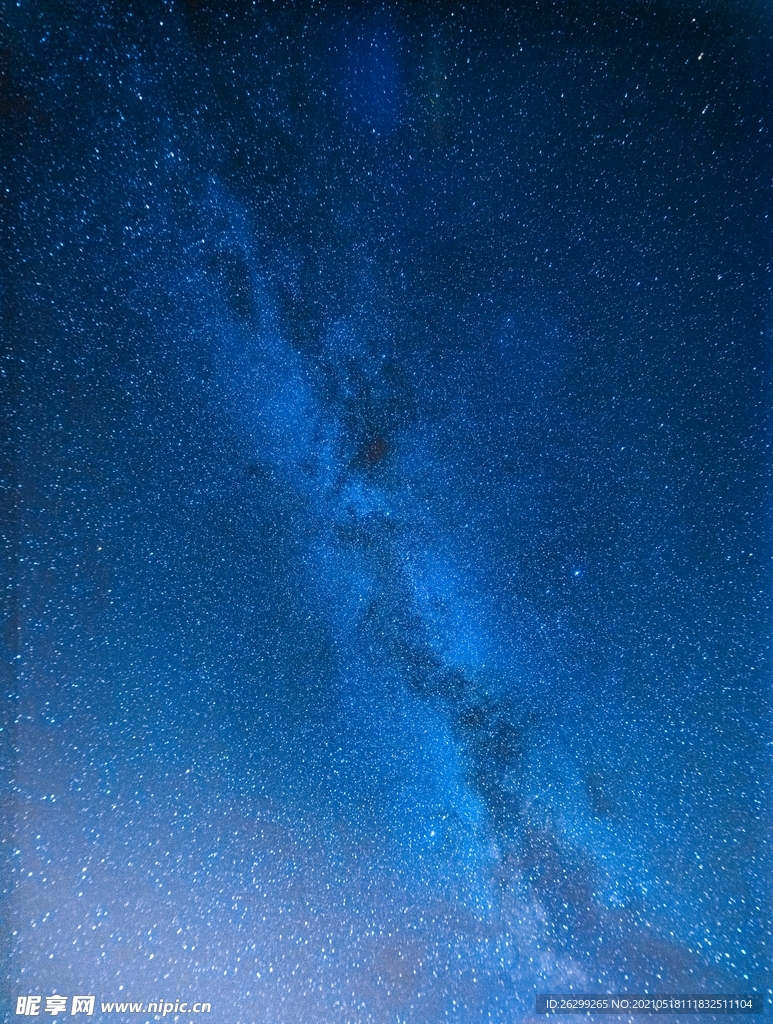 科技感蓝色黑夜星空背景