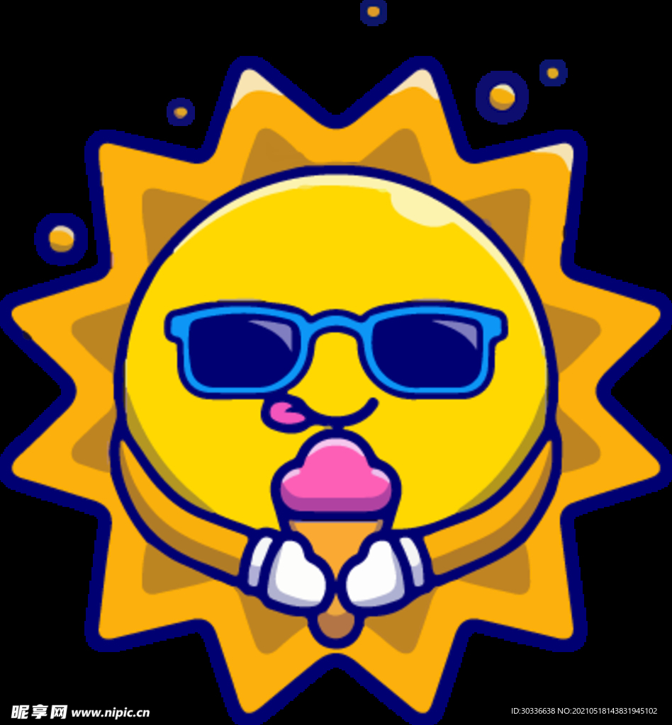 卡通太阳