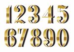 金色数字