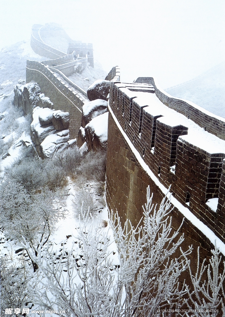 八达岭长城雪景