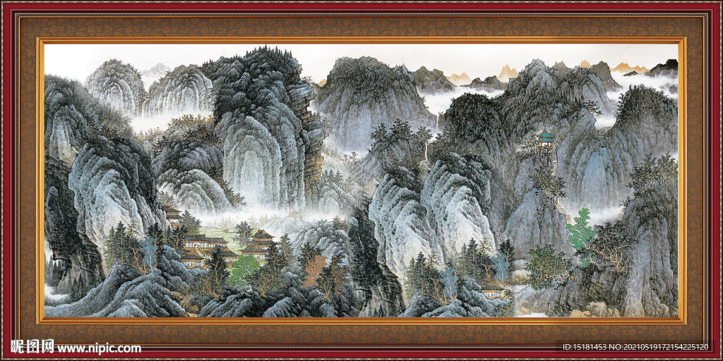水墨山水画
