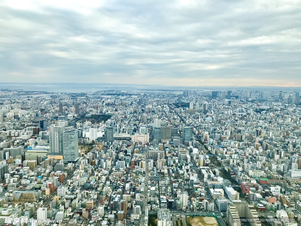 日本东京城市俯瞰