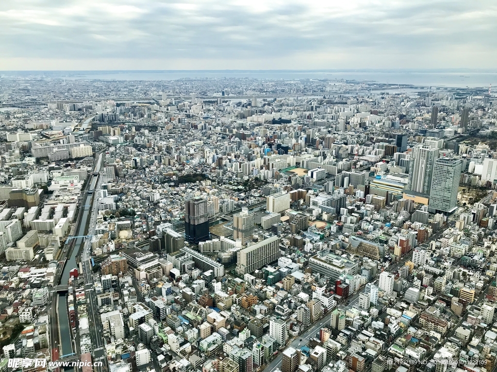 日本东京城市俯瞰