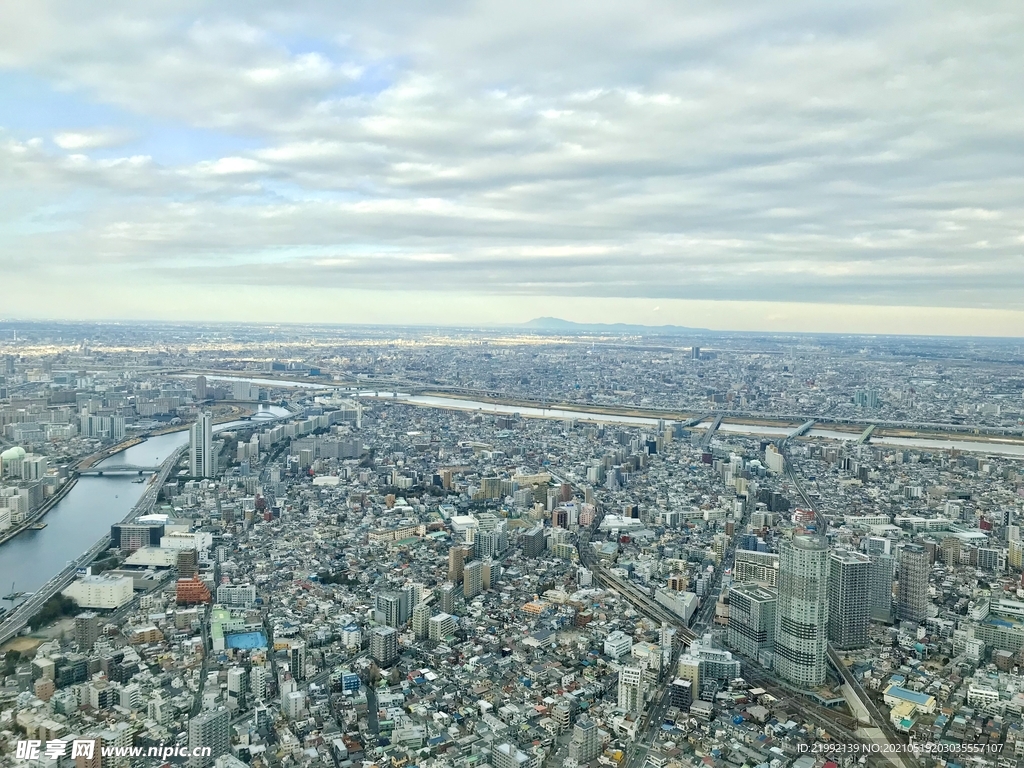 日本东京城市俯瞰