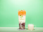 芋圆三兄弟牛乳茶