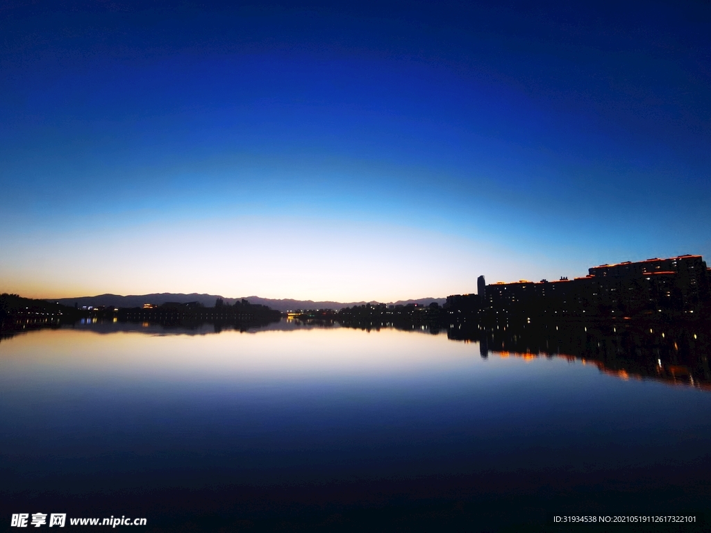 银川阅海夜景
