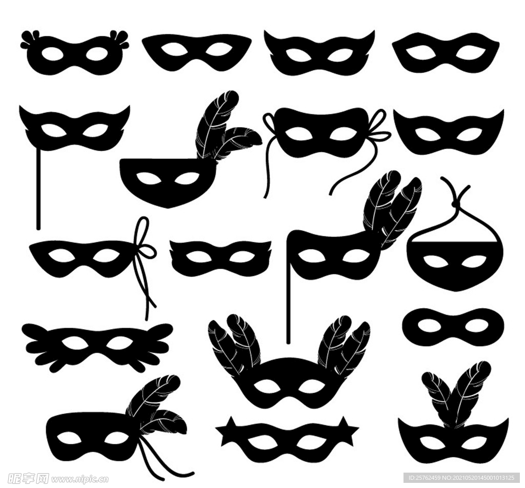 狂欢节面具图标
