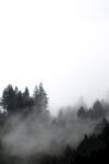 山川迷雾唯美创意背景