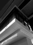 黑白建筑创意背景