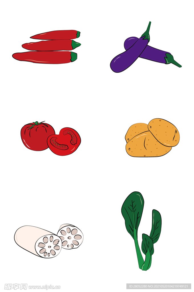 蔬菜图案