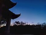 风景 傍晚 亭