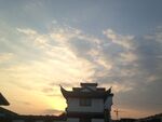 夕阳下
