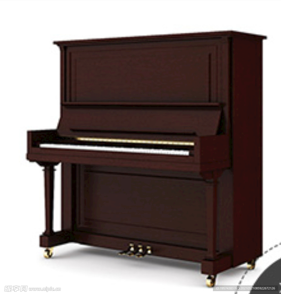 C4D模型钢琴