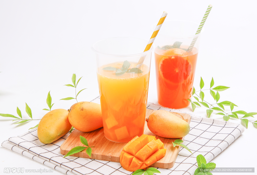夏日果饮芒果汁