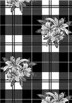 格子 花朵