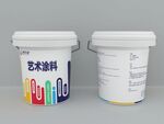 涂料桶标签展开图