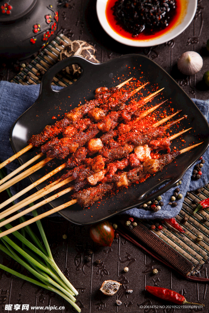 美食烧烤肉串