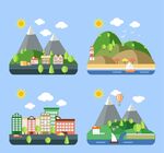城市景观背景