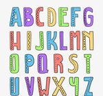 手绘字母表