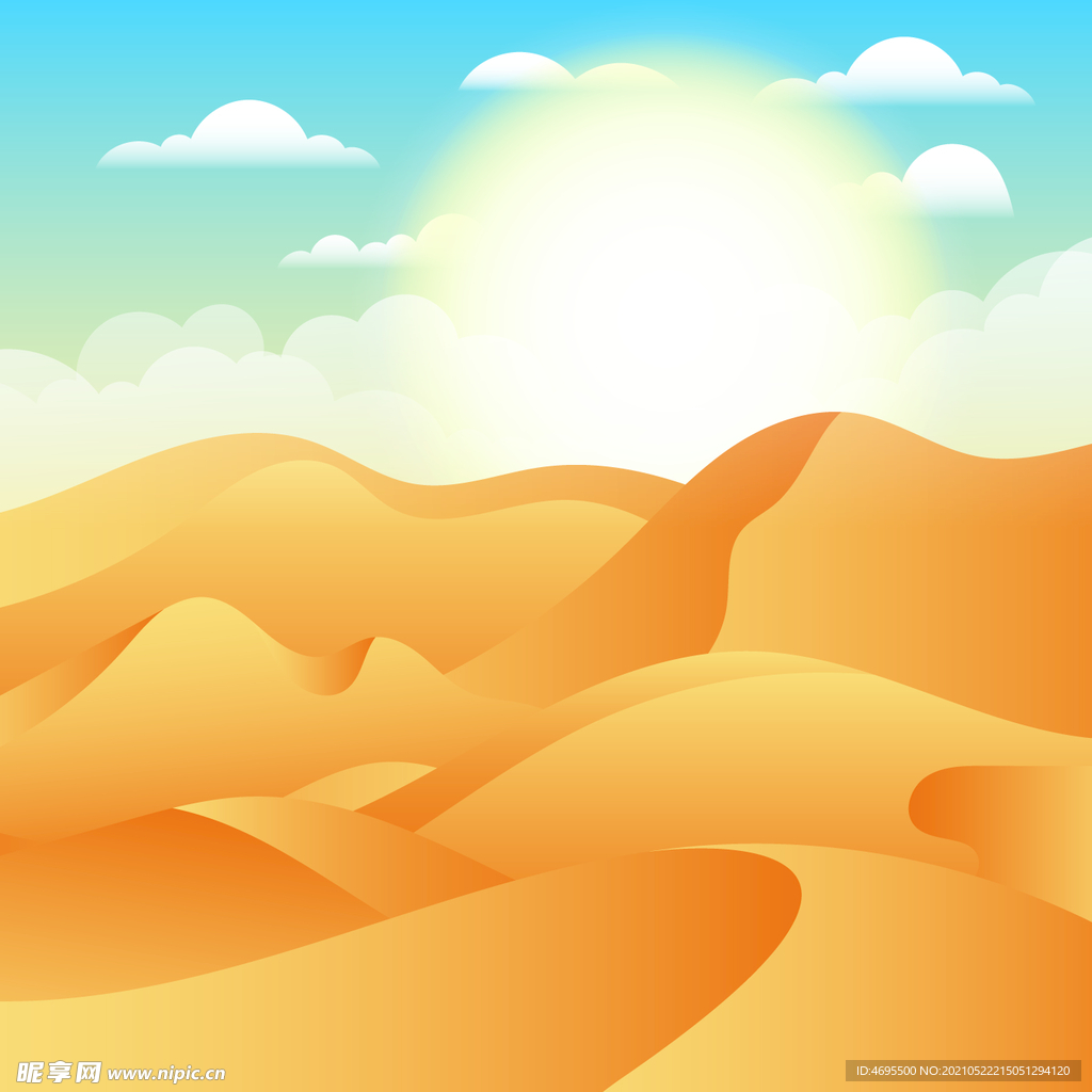 沙漠背景图|插画|游戏原画|水木苍凉 - 原创作品 - 站酷 (ZCOOL)
