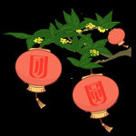 手绘桂花png免抠素材