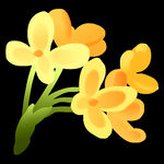 手绘桂花png免抠素材