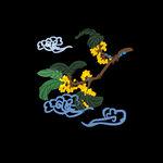 手绘桂花png免抠素材