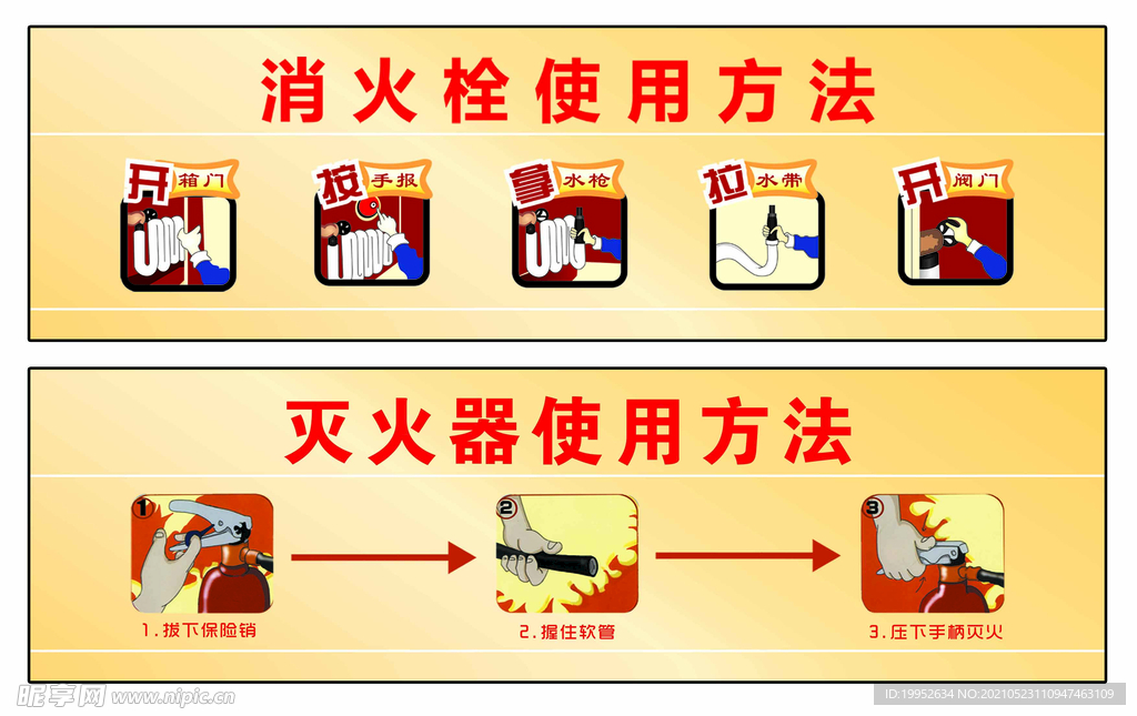 灭火器使用方法