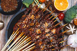美食烤串羊肉串