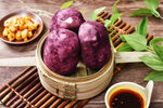 美食蒸紫薯