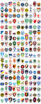欧洲足球俱乐部队徽分层素材