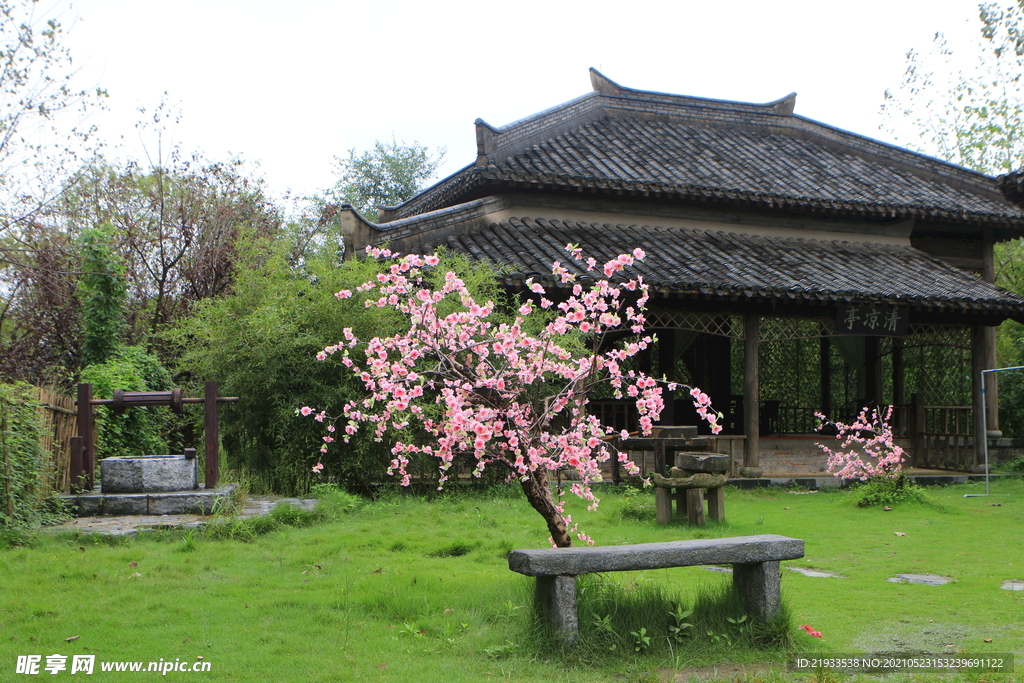 桃花亭子桃花庵