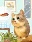 猫插画