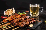 夜市夜宵美食烧烤涮串海鲜图片
