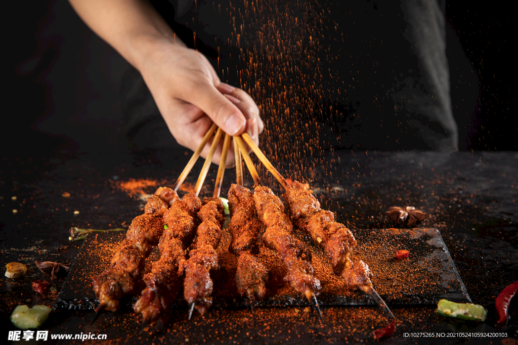 夜市夜宵美食烧烤涮串海鲜图片