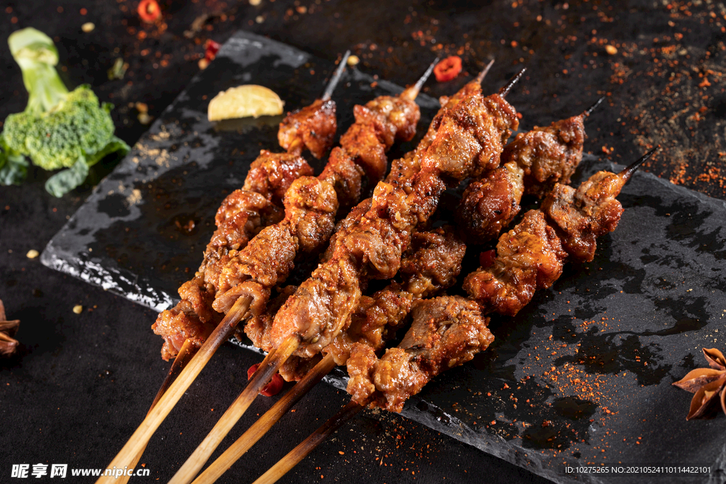 夜市夜宵美食烧烤涮串海鲜图片