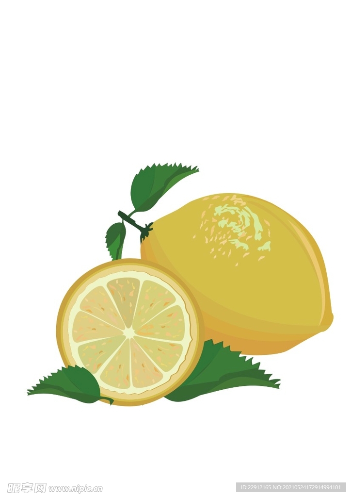 手绘柠檬