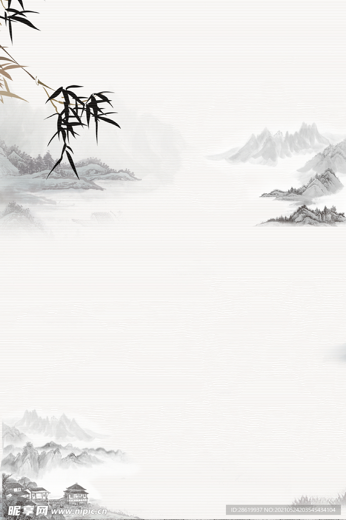 中国风山水背景