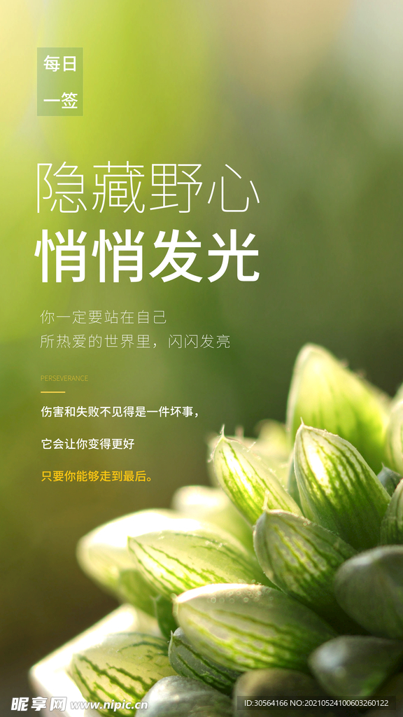 每日一签日常活动宣传海报素材