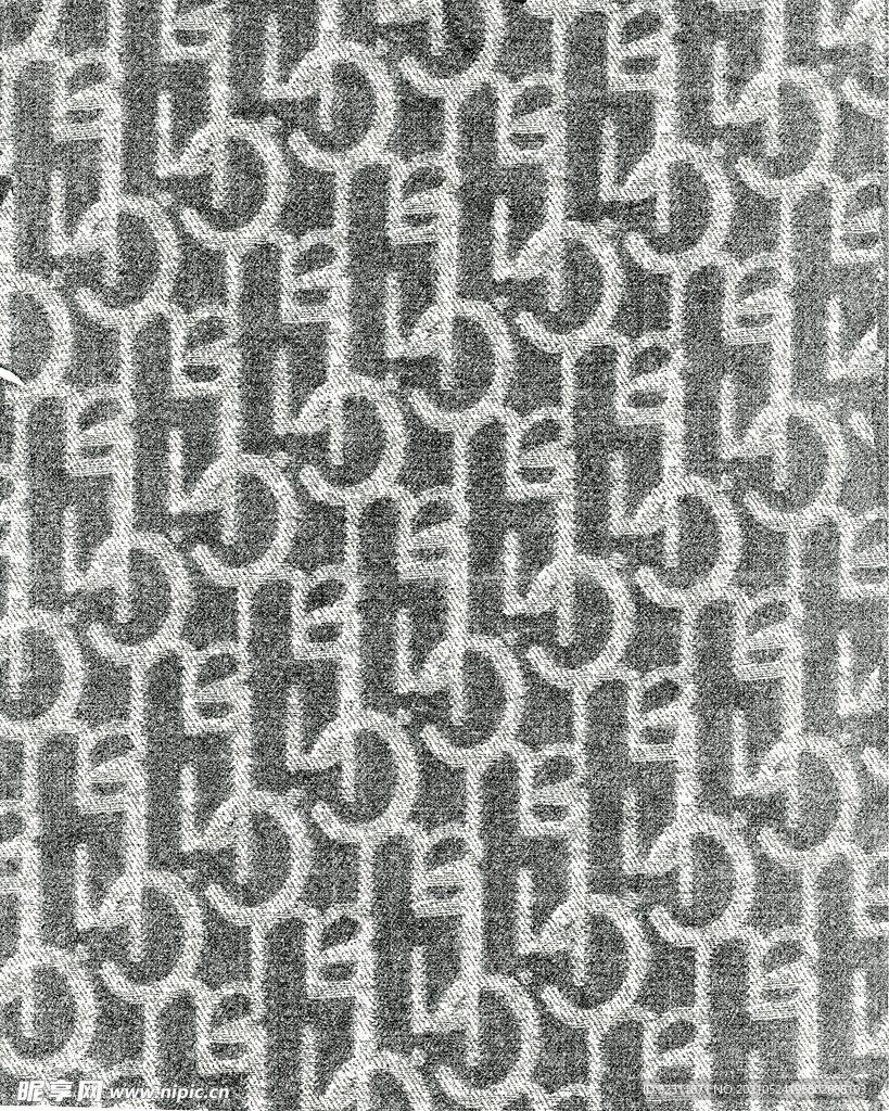 C字母底纹效果图