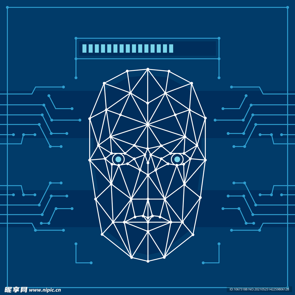 脸部科技感高清壁纸