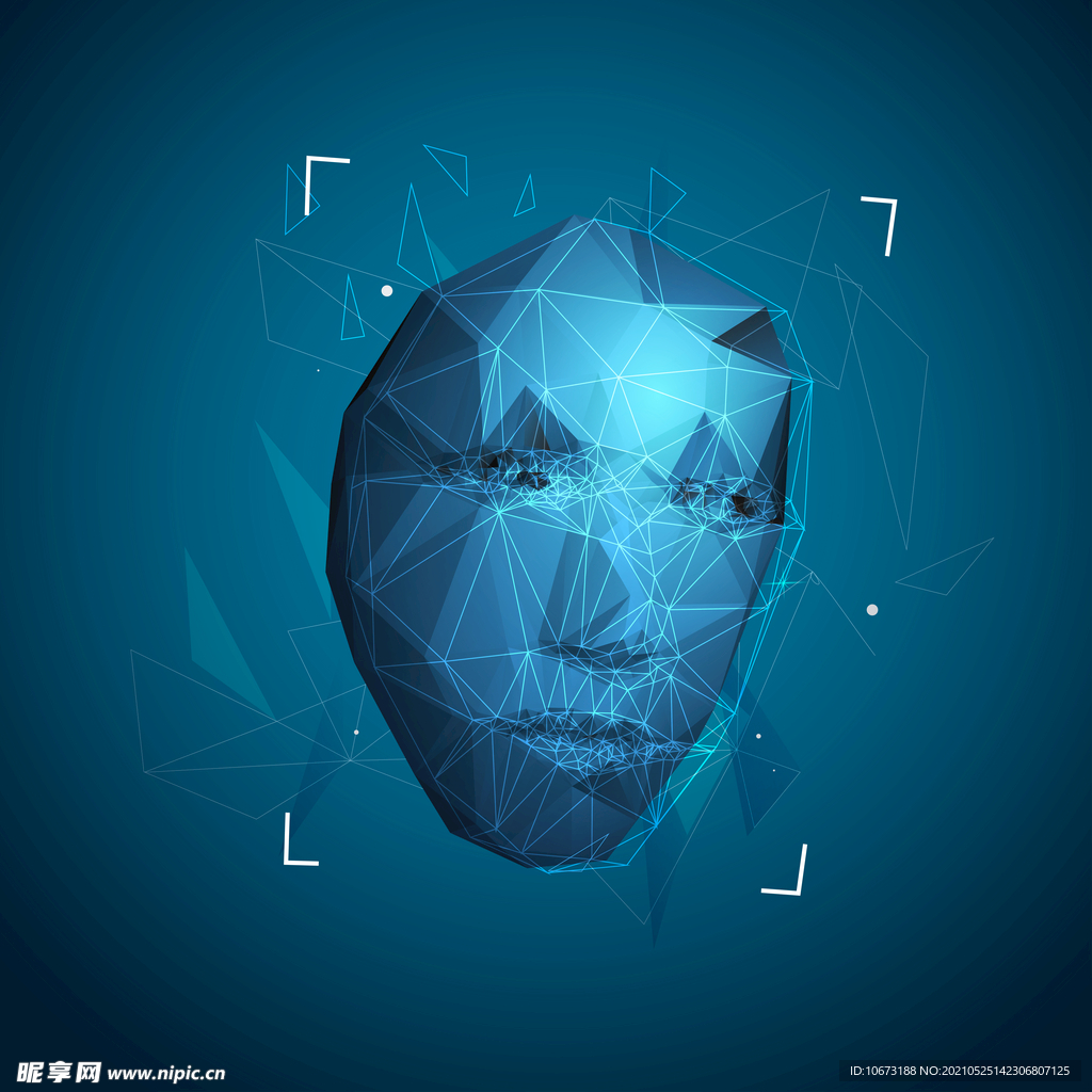 脸部科技感高清壁纸