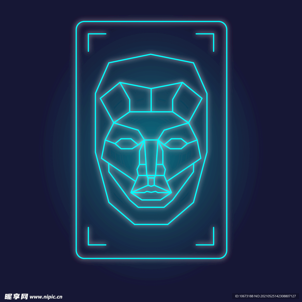 脸部科技感高清壁纸