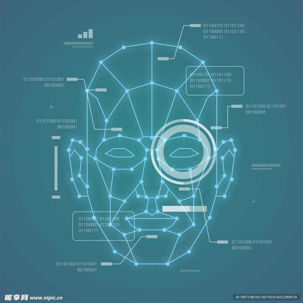 脸部科技感高清壁纸