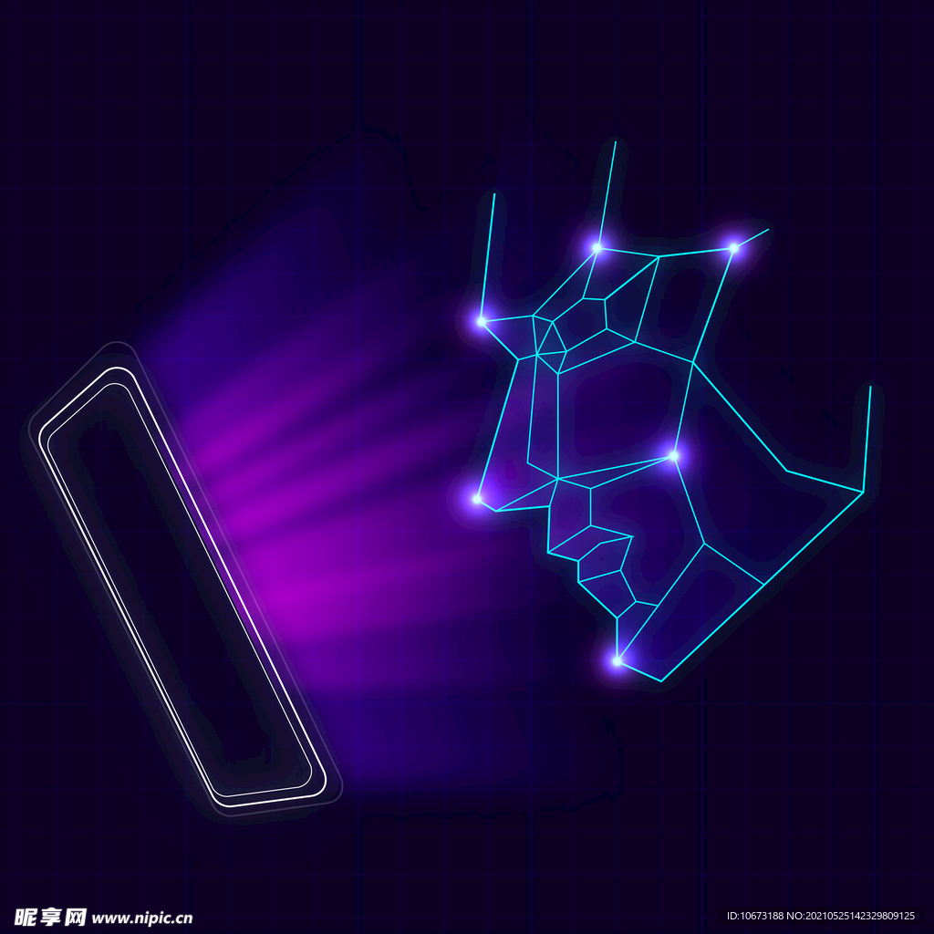 脸部科技感高清壁纸