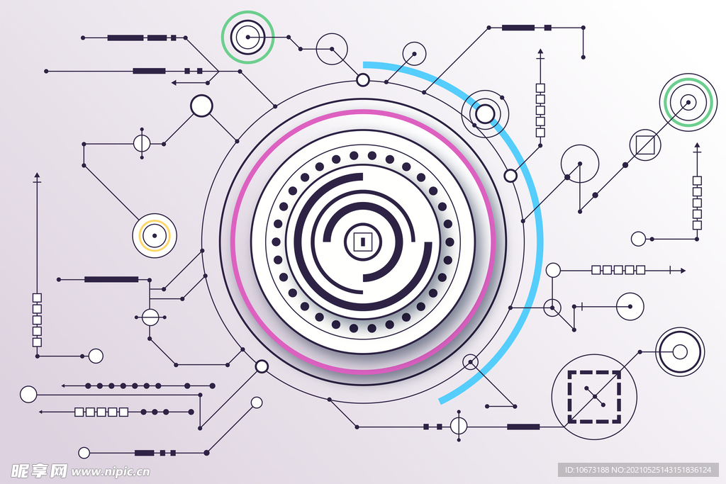 白色科技感高清背景