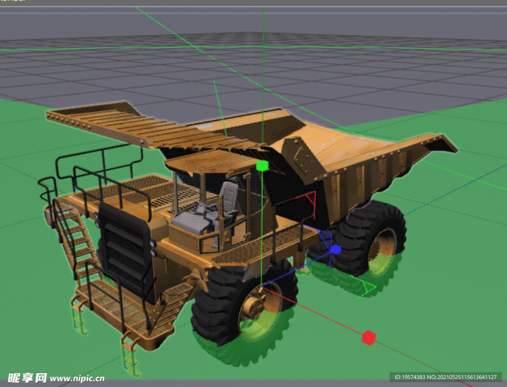  C4D模型越野卡车